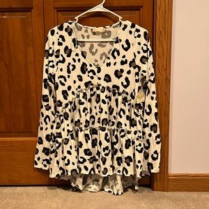 Leopard print tunic